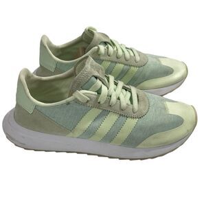 Adidas FLB Runner Sneakers Aero Green / Cloud White / Ash Green Women 7.5 Shoes
